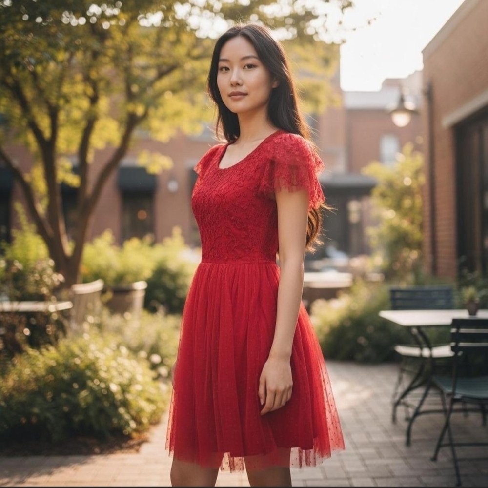 JessaKae Scarlet Lace Mini Dress
